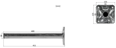⁨UCHWYT MUROWY UMI-38L40⁩ w sklepie Wasserman.eu