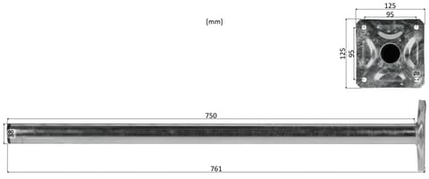 ⁨UCHWYT MUROWY UMI-38L75⁩ w sklepie Wasserman.eu