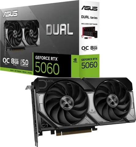 ⁨Karta graficzna ASUS Dual GeForce RTX 5060 OC 8GB GDDR7 DLSS4 (90YV0N12-M0NA00)⁩ w sklepie Wasserman.eu
