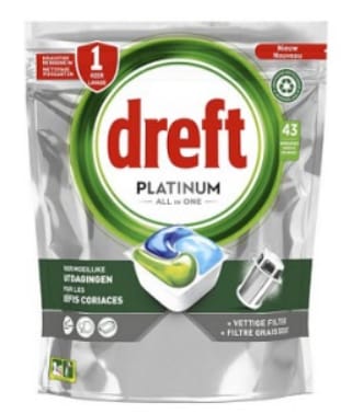 ⁨Dreft Platinum All in One Kapsułki do Zmywarki 43 szt.⁩ w sklepie Wasserman.eu