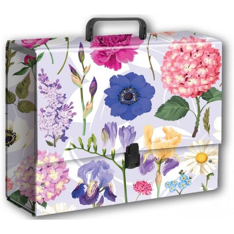 ⁨Teczka z rączką B4 Jumbo Hortensje na jasnym tle, folia mat nie rysująca TT9404 PENMATE⁩ w sklepie Wasserman.eu