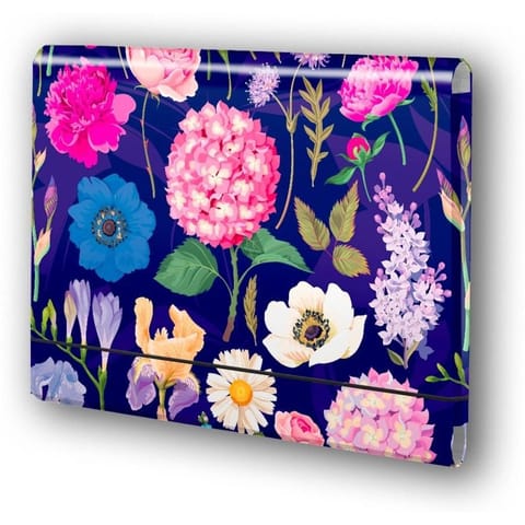 ⁨Teczka łamana A4 na gumkę Hortensje na ciemnym tle, folia mat nie rysująca TT9411 PENMATE⁩ w sklepie Wasserman.eu