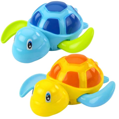 ⁨Zabawka Do Kąpieli Nakręcany Żółw Niebieski Zielony 13 cm⁩ w sklepie Wasserman.eu