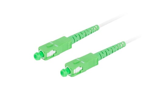 ⁨Fiber optic patch cord FO-SASA-SS31-0150-WH SM SC/APC-SC/APC SIMPLEX 3.0MM LSZH G657B3 15M white⁩ at Wasserman.eu