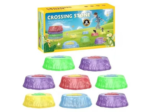 ⁨Ścieżka Sensoryczna Dla Dzieci ŚWIECĄCE KAMIENIE BALANSUJĄCE 8 Szt Trening Równowagi⁩ w sklepie Wasserman.eu
