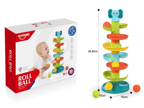 ⁨Zjeżdżalnia Dla Piłek Kulodrom Wieża Tor Kulkowy Dla Piłeczek Kolorowe Piłki⁩ w sklepie Wasserman.eu