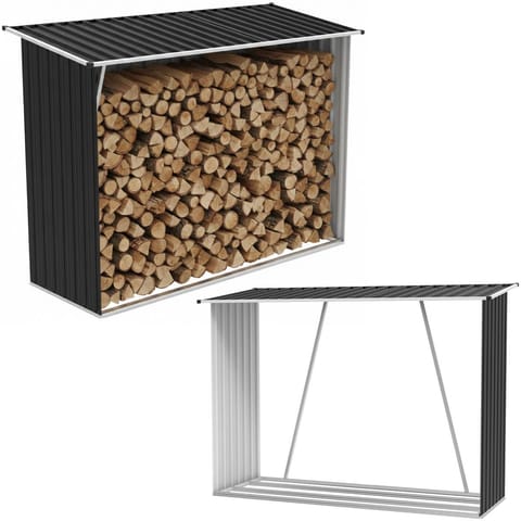 ⁨DOMEK OGRODOWY DREWUTNIA SKŁADZIK STALOWY 217x83x154CM⁩ w sklepie Wasserman.eu