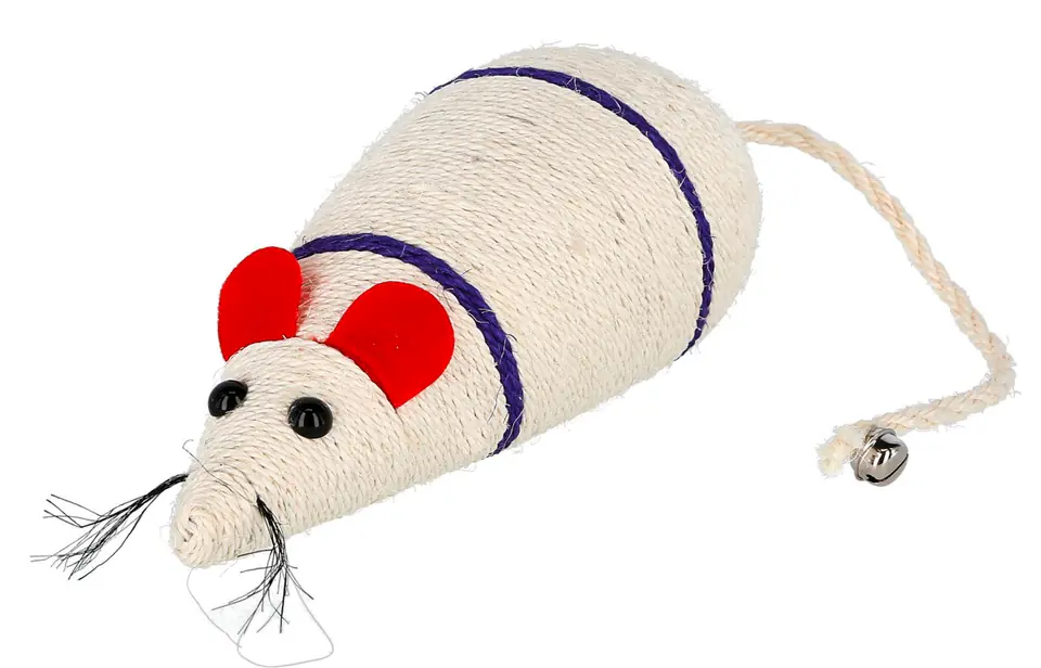 ⁨KERBL Cat toy, sisal mouse 31,5x13x10,5cm [81667]⁩ at Wasserman.eu