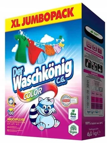 ⁨WASCHKONIG Proszek 100p kolor 6kg do prania (karton)⁩ w sklepie Wasserman.eu