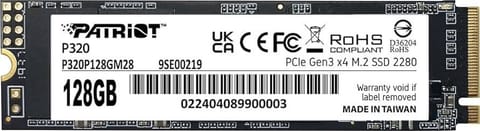 ⁨Dysk SSD PATRIOT P320P128GM28 (M.2 2280″ /128 GB )⁩ w sklepie Wasserman.eu