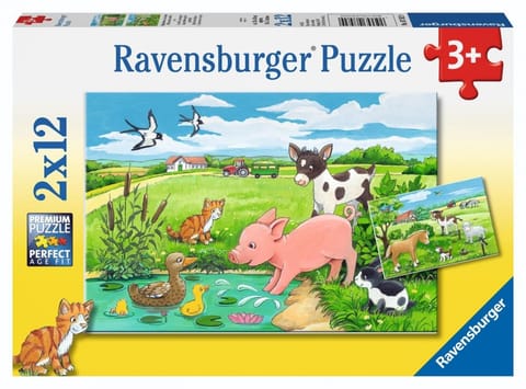 ⁨Puzzle 2x12 Baby Farm Animals⁩ w sklepie Wasserman.eu