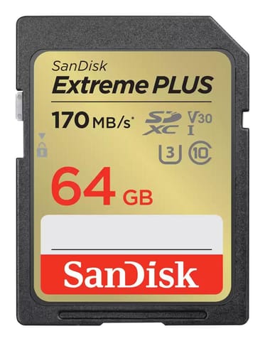 ⁨Sandisk EXTREME PLUS 64GB SDXC MEMORY⁩ w sklepie Wasserman.eu