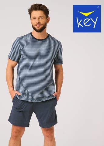 ⁨PIŻAMA KEY MNS-310 A26 (kolor grafit, rozmiar XXL)⁩ w sklepie Wasserman.eu