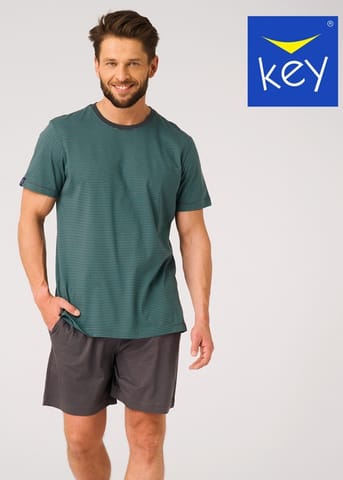 ⁨PIŻAMA KEY MNS-317 A26 (kolor morski, rozmiar XL)⁩ w sklepie Wasserman.eu