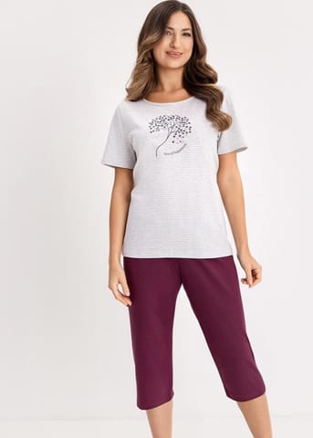 ⁨PIŻAMA REGINA DAMSKA 732 FIOLET (kolor fiolet, rozmiar XL)⁩ w sklepie Wasserman.eu