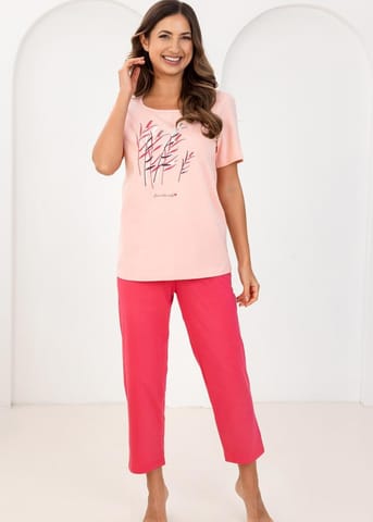 ⁨PIŻAMA REGINA DAMSKA 740 MORELA XXL-3XL (kolor MORELOWY, rozmiar XXL)⁩ w sklepie Wasserman.eu