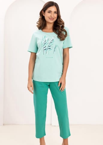 ⁨PIŻAMA REGINA DAMSKA 740 ZIELONY (kolor zielony, rozmiar XL)⁩ w sklepie Wasserman.eu