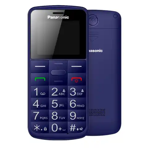 ⁨Panasonic KX-TU110 4.5 cm (1.77") Blue Feature phone⁩ at Wasserman.eu
