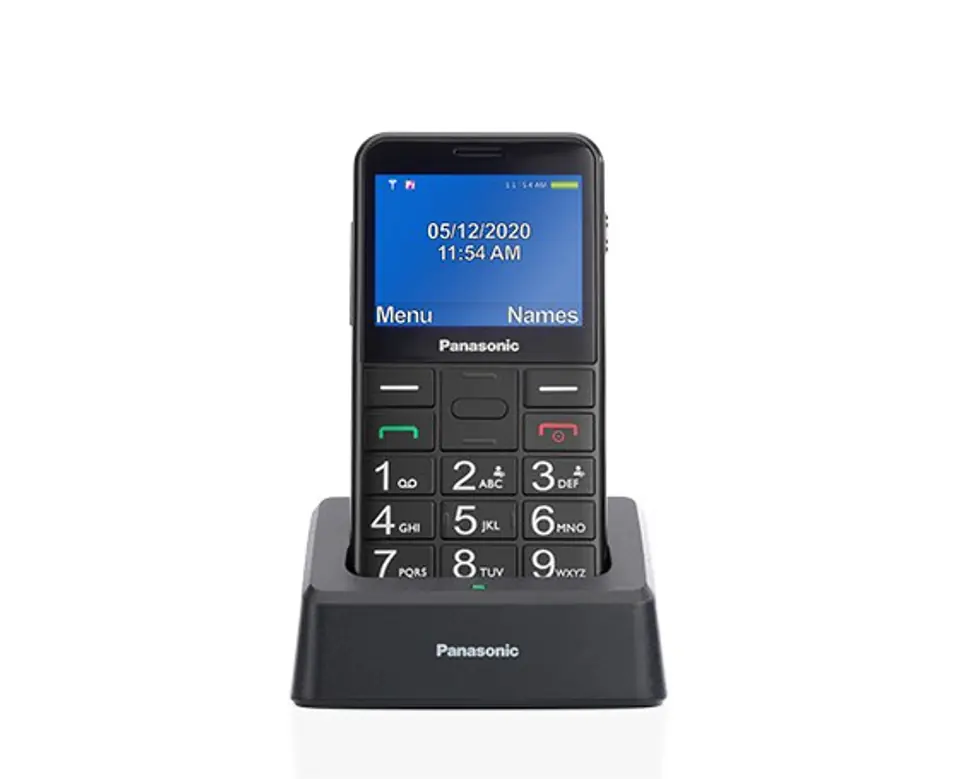 ⁨Panasonic KX-TU155 6.1 cm (2.4") 102 g Black Entry-level phone⁩ at Wasserman.eu