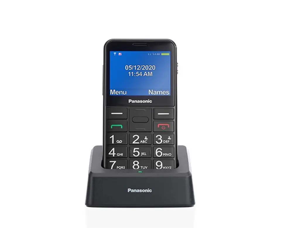Panasonic KX-TU155 6.1 cm (2.4") 102 g Black Entry-level phone at Wasserman.eu