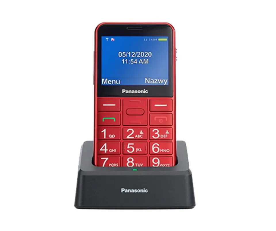 ⁨Panasonic KX-TU155 6.1 cm (2.4") 102 g Red Entry-level phone⁩ at Wasserman.eu