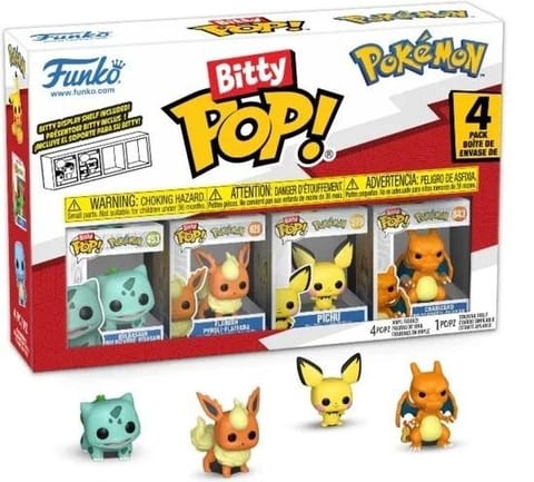 ⁨Figurka Funko POP Pokemon: Bulbasaur 4-pak mix⁩ w sklepie Wasserman.eu