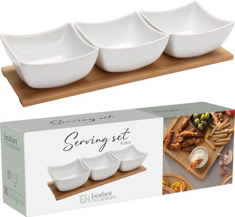 ⁨ZESTAW DO SEROWANIA PORCELANOWY 4 SZT⁩ w sklepie Wasserman.eu