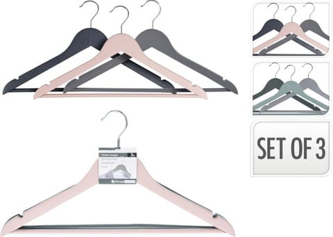 ⁨ZESTAW WIESZAKÓW NA UBRANIA DREWNIANE 3⁩ w sklepie Wasserman.eu