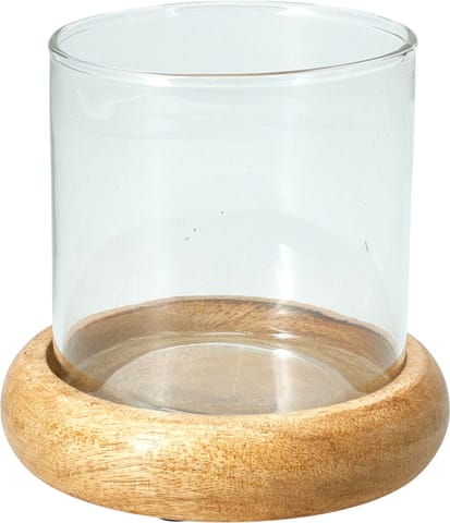 ⁨LAMPION Z DREWNA MANGO 10X10CM LB⁩ w sklepie Wasserman.eu