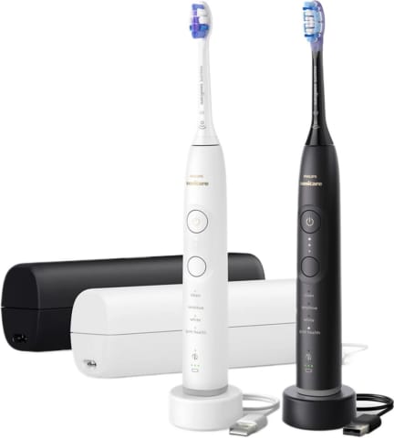 ⁨Szczoteczka soniczna PHILIPS Sonicare 7100 HX7429/02 2 szt. Czarny/Biały Biały (HX7429/02)⁩ w sklepie Wasserman.eu
