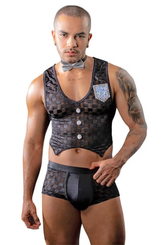 ⁨Paris Hollywood - 3-piece waiter's outfit kelner (kolor jak na zdjęciu, rozmiar uniwersalny)⁩ w sklepie Wasserman.eu