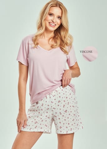 ⁨PIŻAMA TARO 3514 FELICIA SS26 01 (kolor różany, rozmiar S)⁩ w sklepie Wasserman.eu