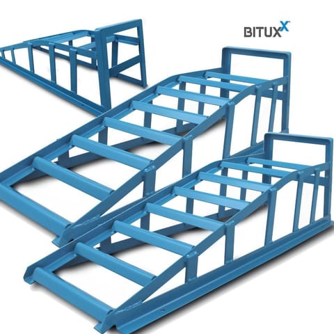⁨Rampy Stalowe mocne BITUXX do 3000kg najazdy do warsztatu zestaw 2szt⁩ w sklepie Wasserman.eu