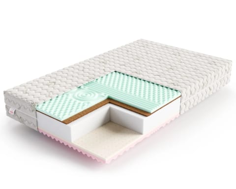 ⁨Materac piankowy SAVONA Pianka profilowana VISCO, HR, lateks, kokos - 120 x 200 - H4 twardy / H3 średnio twardy - 22 cm⁩ w sklepie Wasserman.eu