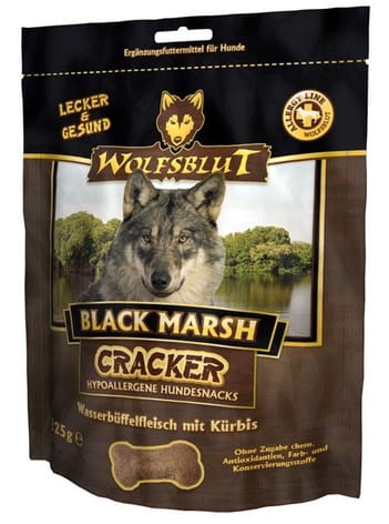 ⁨Wolfsblut Dog Cracker Black Marsh - bawół indyjski i dynia 225g⁩ w sklepie Wasserman.eu