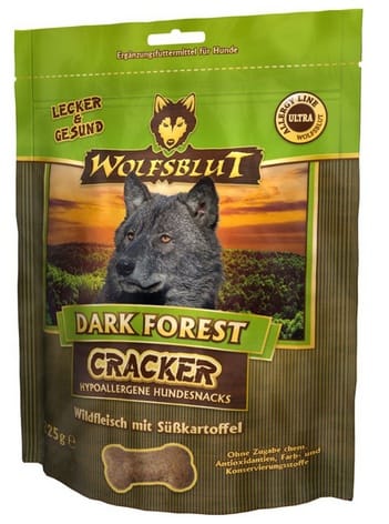 ⁨Wolfsblut Dog Cracker Dark Forest - dziczyzna i bataty 225g⁩ w sklepie Wasserman.eu
