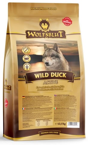 ⁨Wolfsblut Dog Wild Duck Active - kaczka i ziemniaki 12,5kg⁩ w sklepie Wasserman.eu
