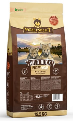 ⁨Wolfsblut Dog Wild Duck Puppy Large - kaczka i bataty 12,5kg⁩ w sklepie Wasserman.eu