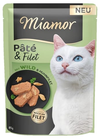 ⁨Miamor Pate & Filet Dziczyzna & Kurczak saszetka 85g⁩ w sklepie Wasserman.eu