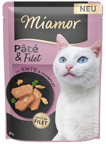 ⁨Miamor Pate & Filet Kaczka & Kurczak saszetka 85g⁩ w sklepie Wasserman.eu