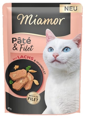 ⁨Miamor Pate & Filet Łosoś & Kurczak saszetka 85g⁩ w sklepie Wasserman.eu