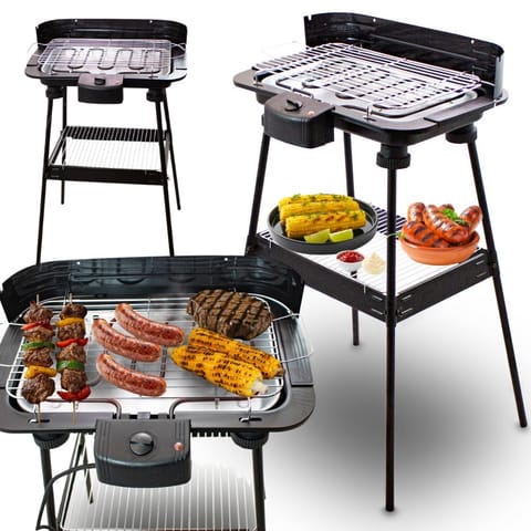 ⁨Elektryczny Grill Balkonowy na taras Wolnostojący 2200W Ogrodowy stołowy⁩ w sklepie Wasserman.eu