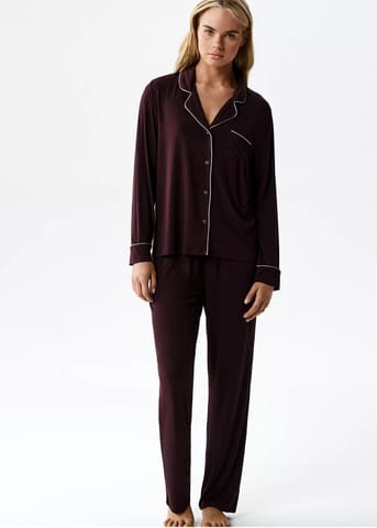 ⁨PIŻAMA ATLANTIC NLP-495 WL26 WINO (kolor wino, rozmiar L)⁩ w sklepie Wasserman.eu