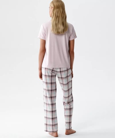 ⁨PIŻAMA ATLANTIC NLP-513 WL26 PUDROWY (kolor pudrowy, rozmiar M)⁩ w sklepie Wasserman.eu