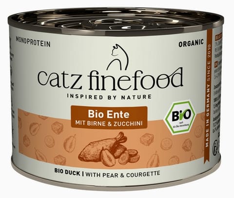 ⁨Catz Finefood Organic Bio Kaczka (N.505) puszka 200g⁩ w sklepie Wasserman.eu