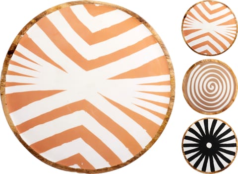 ⁨TALERZ ZE WZOREM 37CM MIX⁩ w sklepie Wasserman.eu