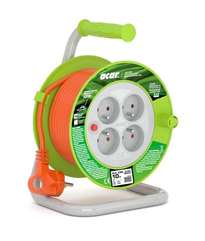 ⁨Przedł.ZWIJANY ACAR PZ-4Z/OTM H05VV-F 3Gx1.0 10M Z STYK. OCHR. POMARAŃCZOWY M01896⁩ w sklepie Wasserman.eu