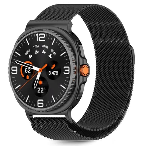 ⁨Pasek na Samsung Galaxy Watch 40 / 44 / 46 mm MilaneseBand - czarny⁩ w sklepie Wasserman.eu