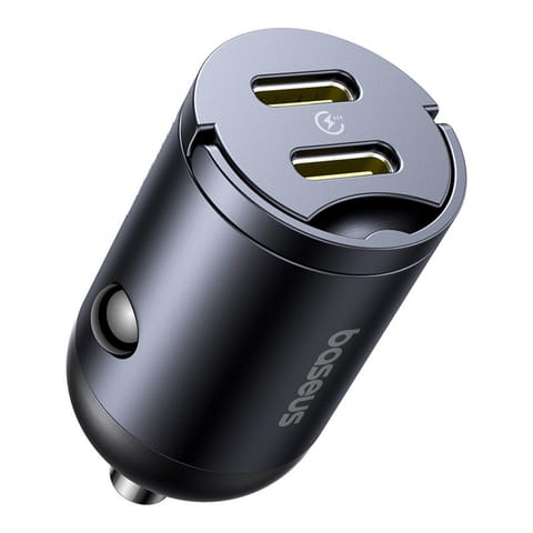 ⁨Ładowarka samochodowa 2xUSB-C 30W - czarna⁩ w sklepie Wasserman.eu