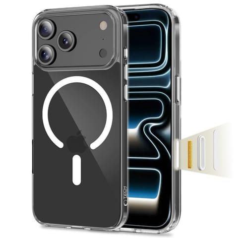 ⁨Etui pokrowiec case na iPhone 17 Pro Flexair Hybrid CC MagSafe - przezroczyste⁩ w sklepie Wasserman.eu